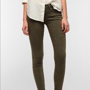Urban Outfitters Mid Rise Olive Green BDG jeans
